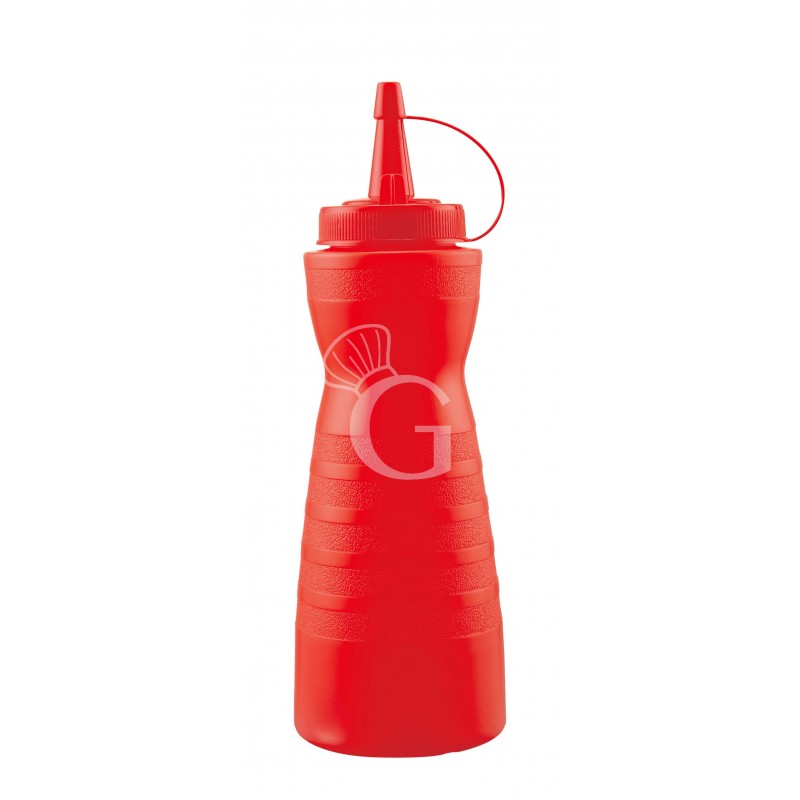 Quetschflasche / Saucenflasche, rot, 340 gr.