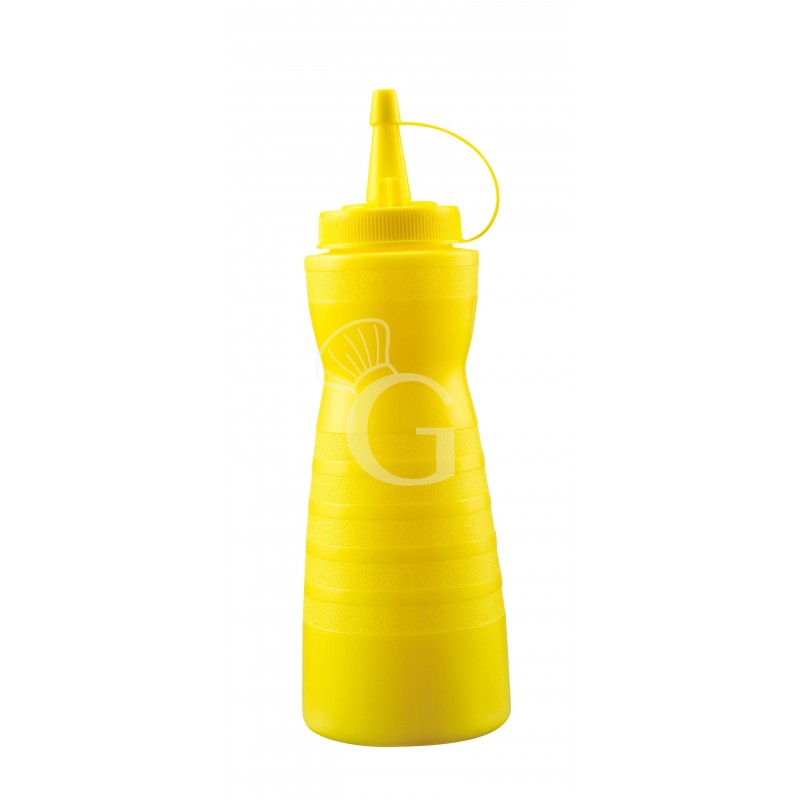 Quetschflasche / Saucenflasche, gelb, 680 gr.