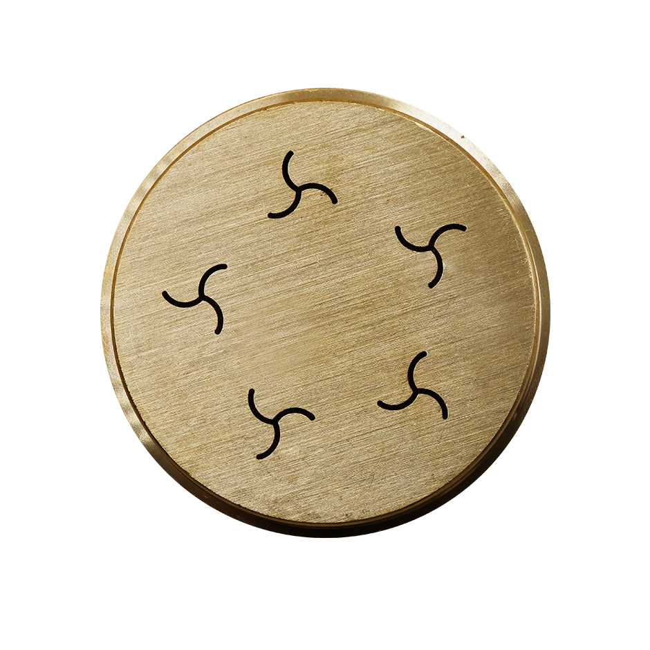 Nudelformscheibe, 2,5-4N, Nudelsorte "Fusilli"