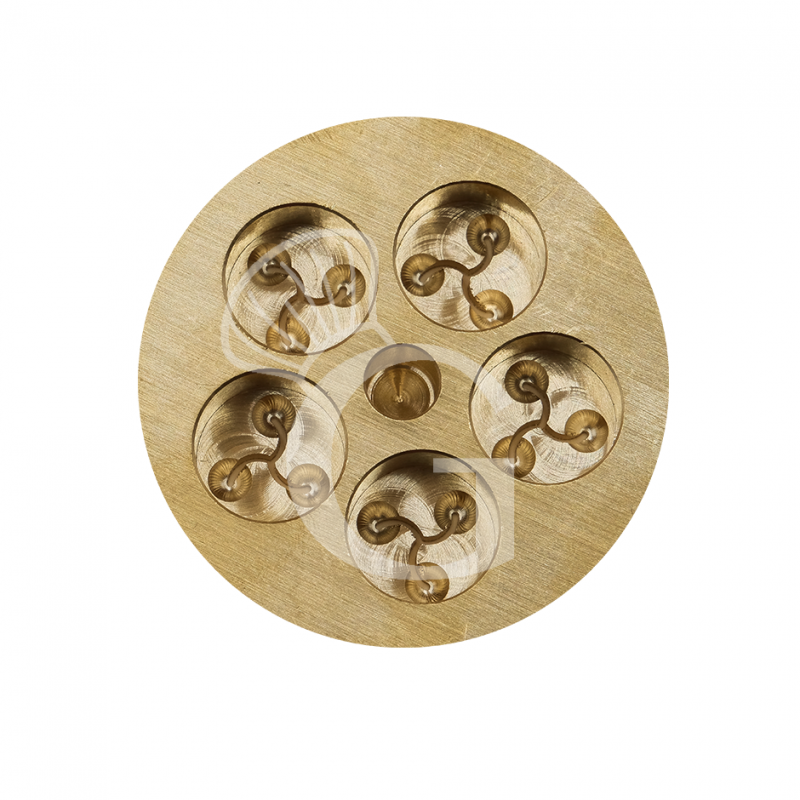 Nudelformscheibe, 2,5-4N, Nudelsorte "Fusilli"