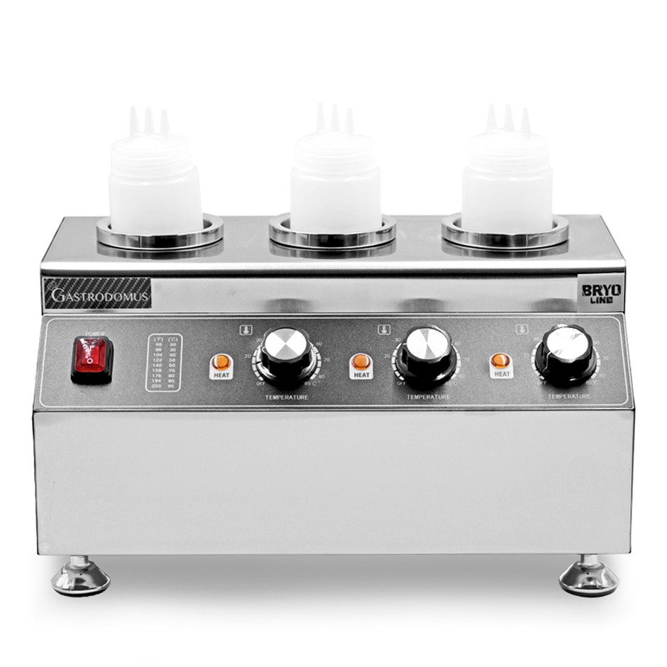 Saucenwärmer für 3 Flaschen (650 ml), elektrisch