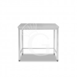 Edelstahltisch, B 700 mm X T 700 mm X H 865 mm