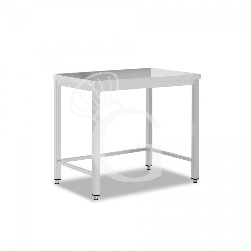 Edelstahltisch, B 700 mm X T 700 mm X H 865 mm