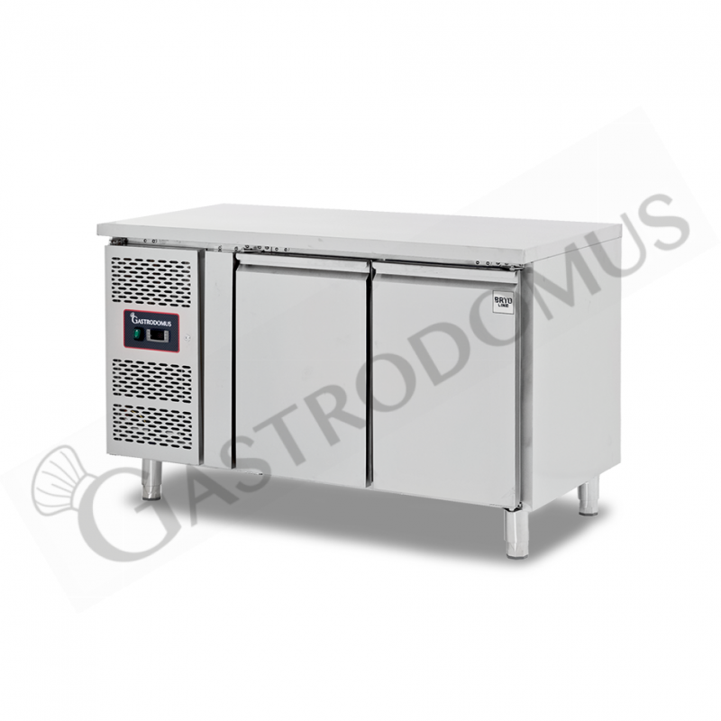 Kühltisch, 2-türig, T 600 mm, +2°C/+8°C, Motor links, Energieklasse B