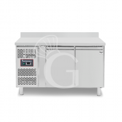 Kühltisch, 2-türig, Aufkantung, T600 mm, +2°C/+8°C, Motor links, Energieklasse B