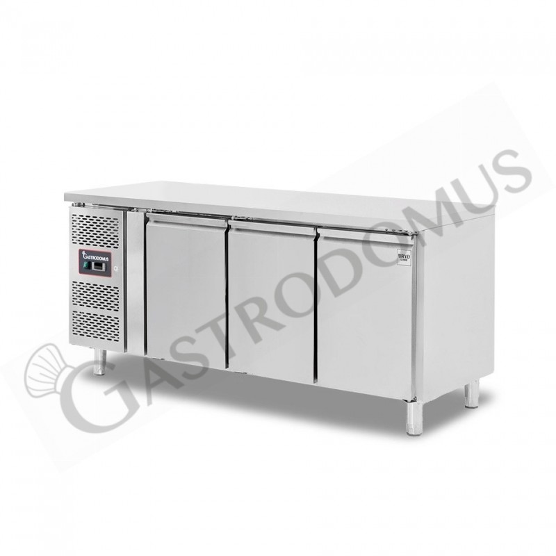 Kühltisch, 3-türig, T 600 mm, +2°C/+8°C, Motor links, Energieklasse B