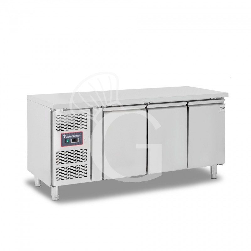Kühltisch, 3-türig, T 600 mm, +2°C/+8°C, Motor links, Energieklasse B