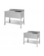 Spültische, T 700 mm