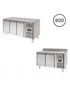 Tiefkühltische für 600x400 mm Bleche - T 800 mm