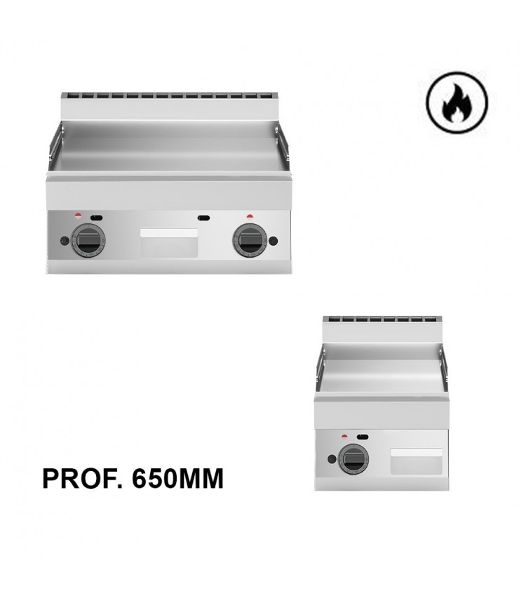 Gas-Bratplatten, T 650 mm