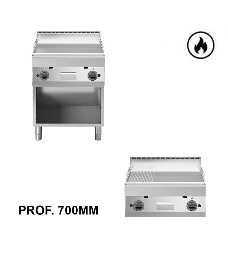 Gas-Bratplatten, T 700 mm