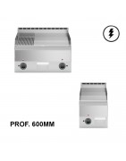 Fry top elettrico - Prof. 600 mm