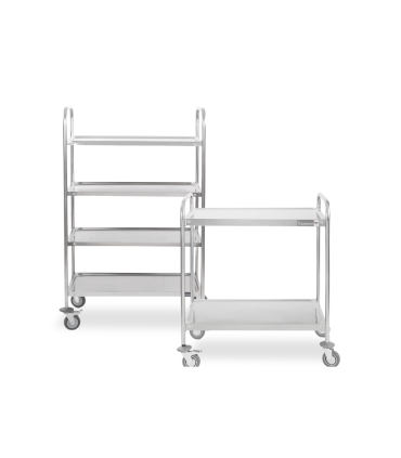 Edelstahlservierwagen