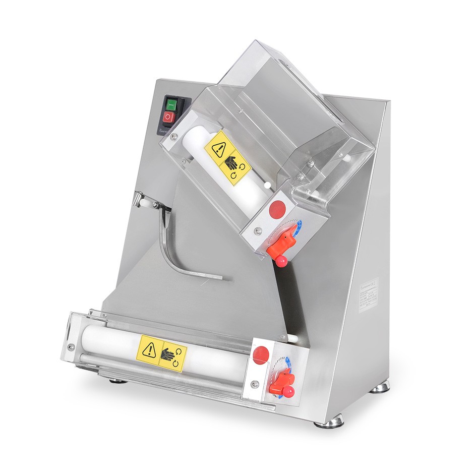 Produktbild von Manuelle Teigausrollmaschine Aus Edelstahl – Faltbar, 300/400 Mm, Für Pizza, Nudeln Und Blätterteig